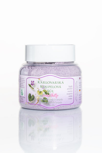Karlovarská koupelová sůl – Fialková vůně (300 g) 