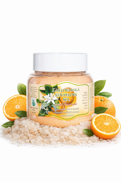 Karlovarská pomerančová koupelová sůl 300 g | Osvěžující citrusová koupel