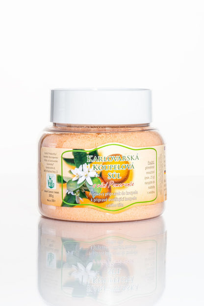 Karlovarská pomerančová koupelová sůl 300 g | Osvěžující citrusová koupel