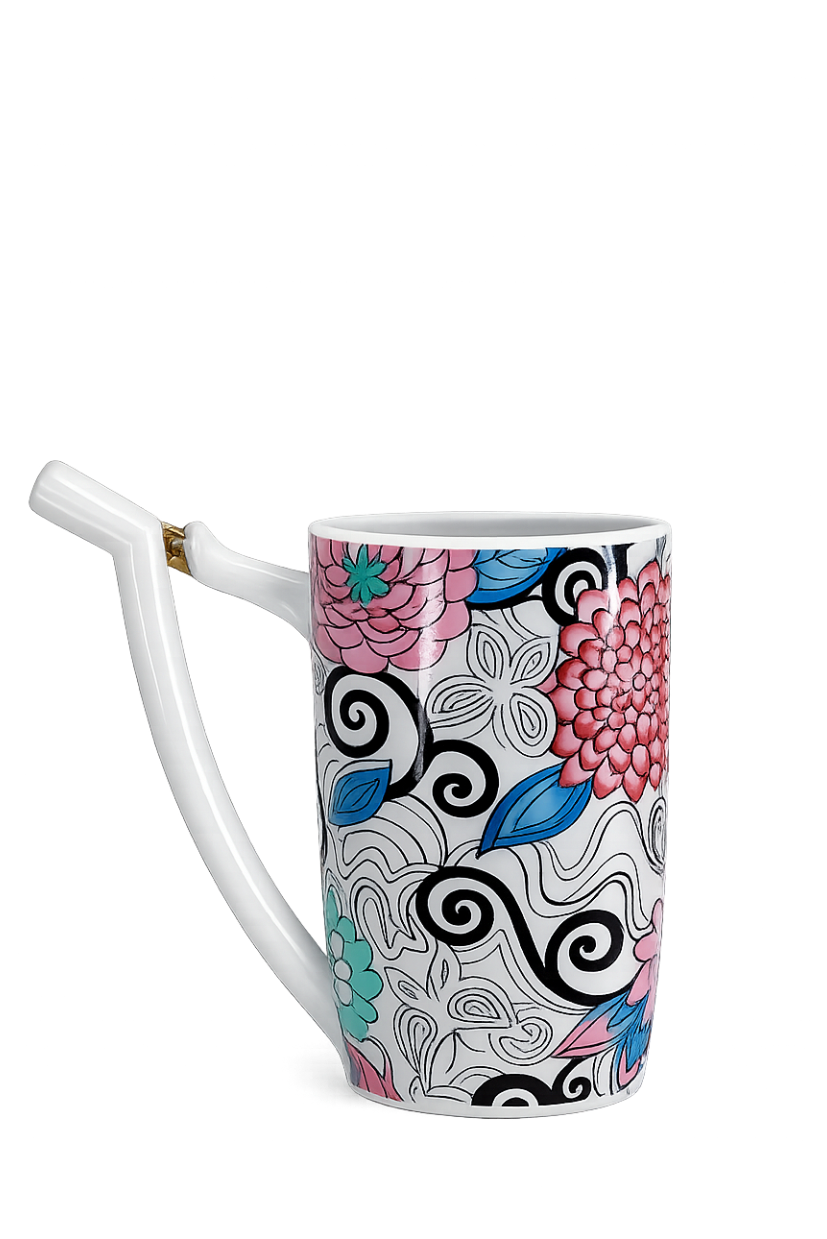 Karlsbader Trinkbecher – Blooming Mandala