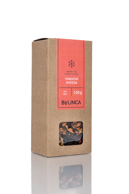 Christmas Star Fruit Tea 100 g | Festive Apple & Spice Blend with Almond Pieces | Holiday Gift Tea